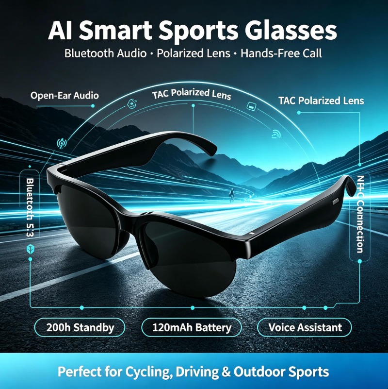 스마트 스포츠 안경 오픈형 오디오 블루투스 통화 터치  - Smart Glasses Lens 리뷰 및 가격